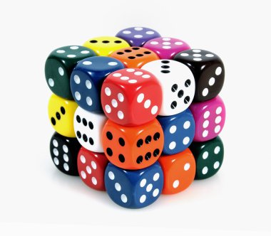 Colorful Dice clipart