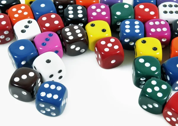Colorful Dices — Stock Photo, Image