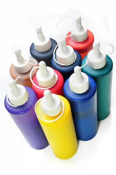 Group Color Tubes White Background — Stock Photo, Image