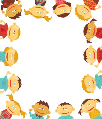 Children border illustration clipart