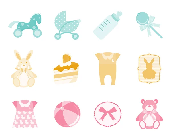 Baby Icons — Stock Vector