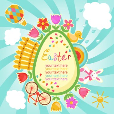 Easter frame clipart