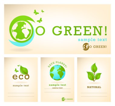 Go green illustration clipart