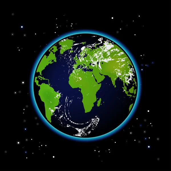 Vektör planet earth — Stok Vektör