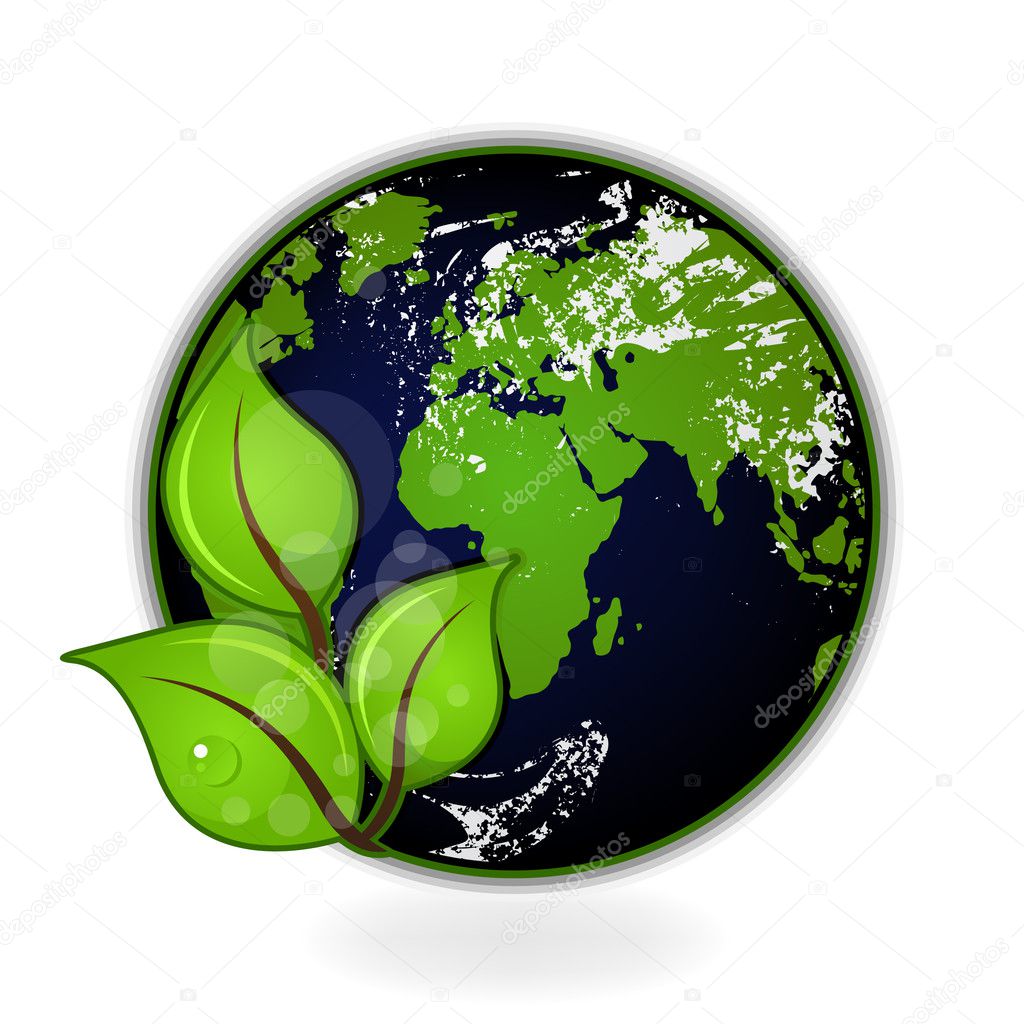 Beautiful Earth on white background