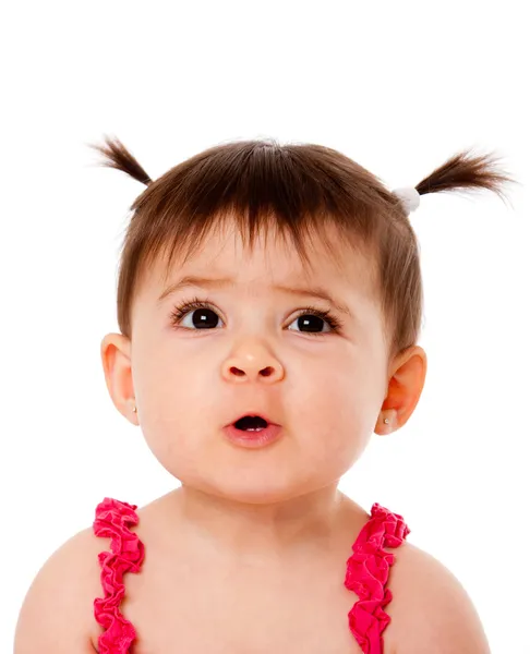 Funny baby face expression — Stock Photo, Image