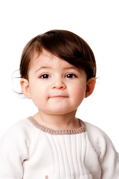 Χαριτωμένο μωρό πρόσωπο μικρό παιδί — Φωτογραφία Αρχείου