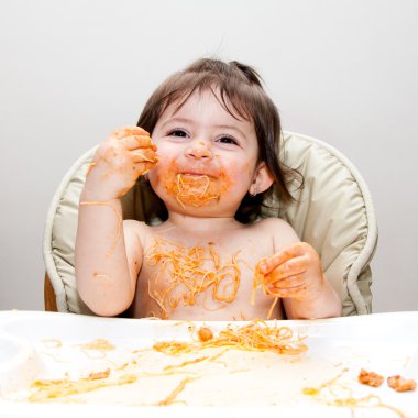 Happy fun messy eater clipart