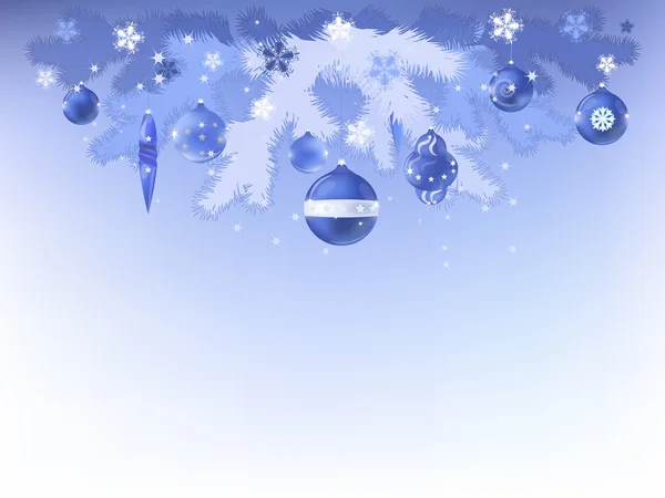 Noël décoratif, carte postale Nouvel An — Image vectorielle