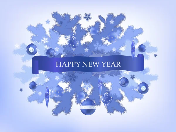 Декоративний Новий рік, листівка — стоковий вектор