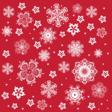 Snowflakes seamless clipart