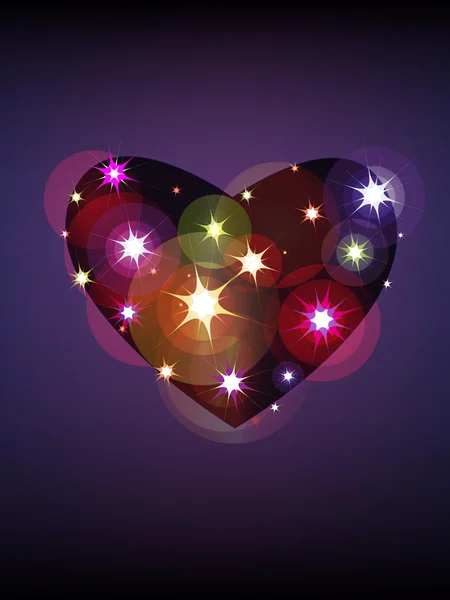 Coeur étoile — Image vectorielle