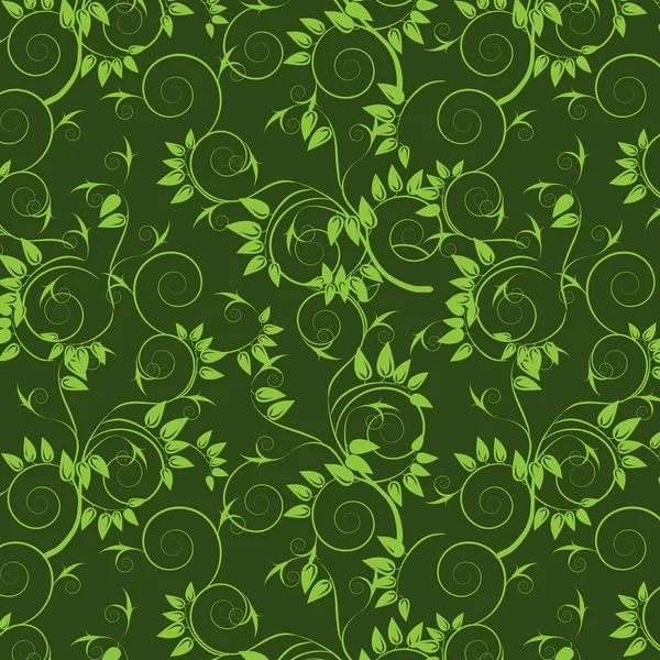 Fond floral vert — Image vectorielle