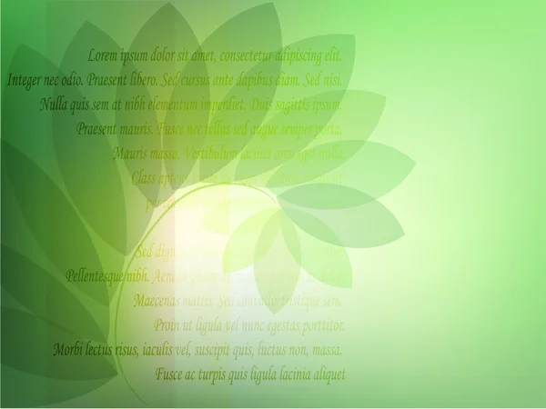 Stilvoller Hintergrund Mit Transparenten Grünen Blättern — Stockvektor