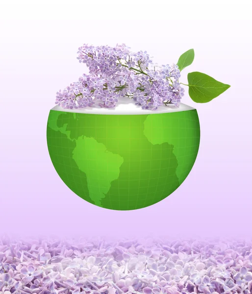 Sprig of lilac — Stock Photo, Image
