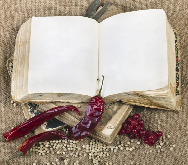 Old Medieval Books Record Your Recipes — Stock Photo, Image