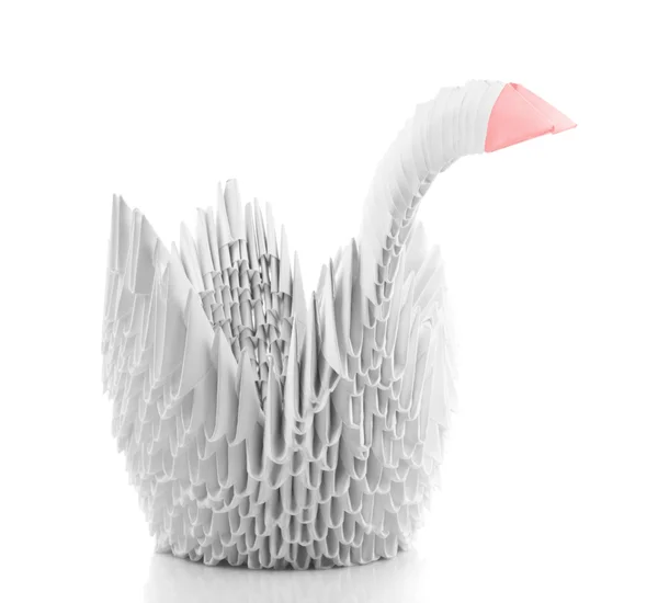Origami swan — Stock Photo, Image