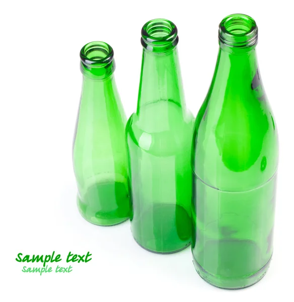 Зелена пляшка — стокове фото