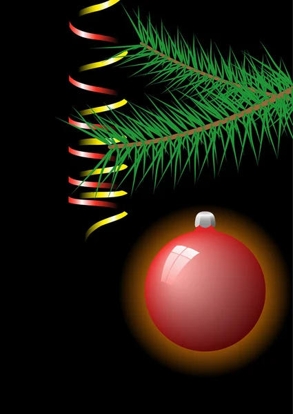 Рождественский мяч . — стоковый вектор