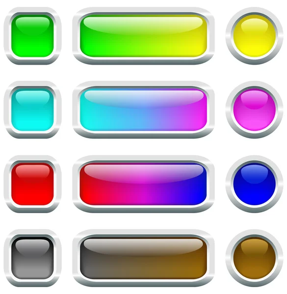 Boutons multicolores . — Image vectorielle