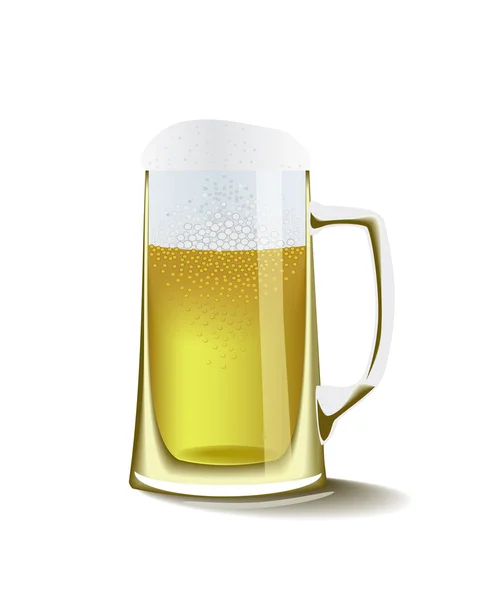 Un verre de bière. — Image vectorielle