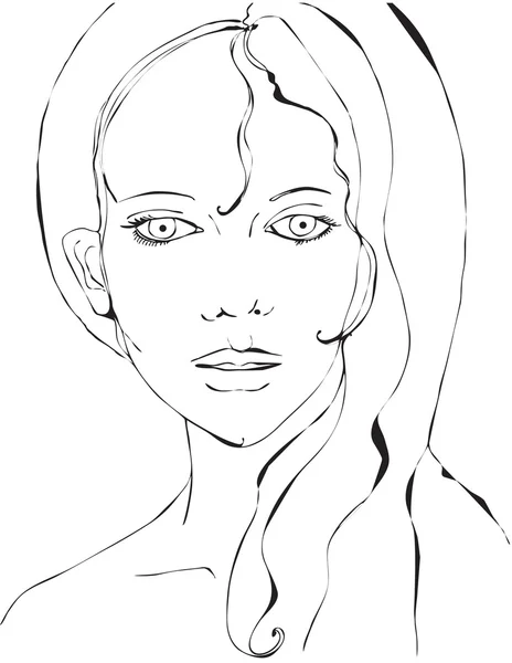 Beautiful woman sketch Stock Photo by ©elightshow 2286132