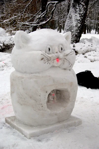 stock image I have seen this snowman in city park of Tallinn, Estonia