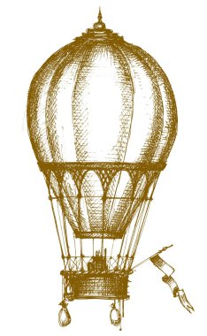 Hot air balloon clipart