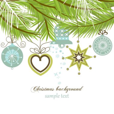 Stylish Christmas background clipart