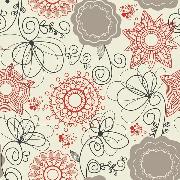 Motif floral (sans couture ) — Image vectorielle