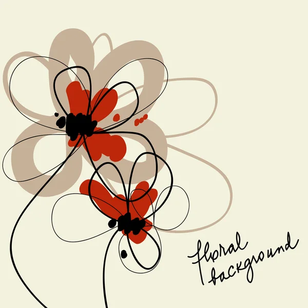 Χαριτωμένο Φόντο Floral — Διανυσματικό Αρχείο