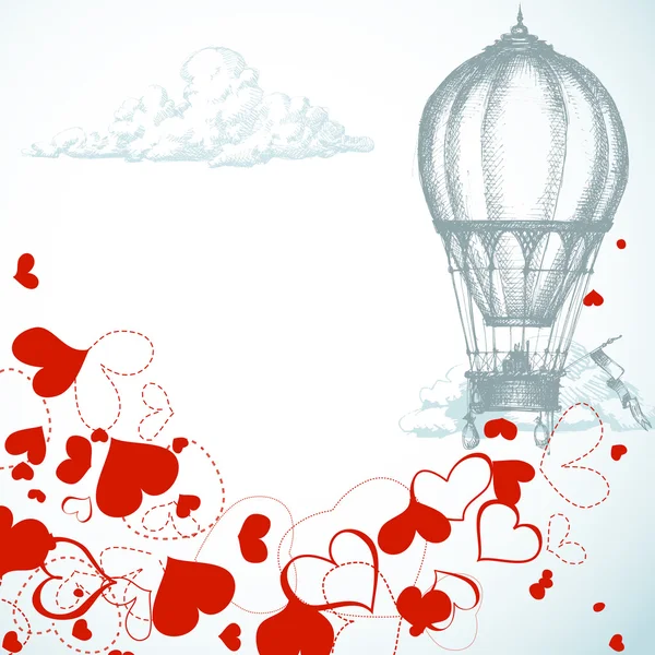 Liebe liegt in der Luft... — Stockvektor