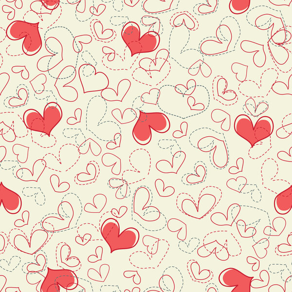 Hearts seamless pattern Royalty Free Stock Illustrations