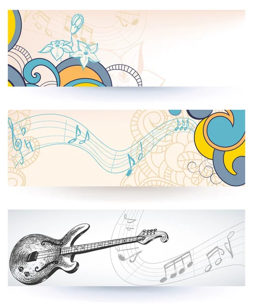 stock vector Music banners