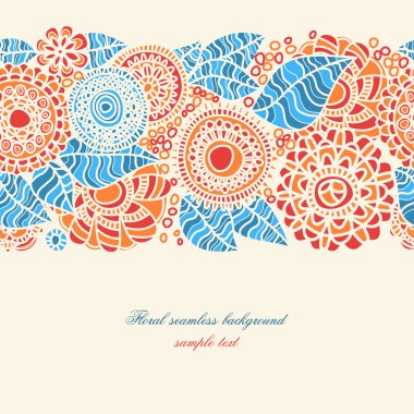 Floral seamless background clipart