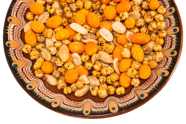 Nuts mix isolated with clipping path — Stock Photo, Image