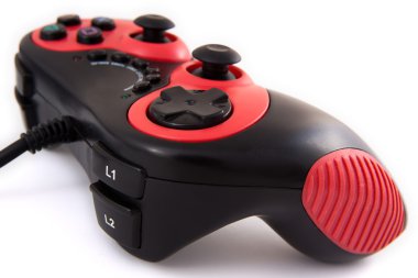 Kırmızı ve siyah gamepad