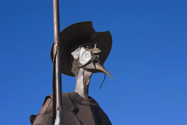 Quijote en metal — Foto de Stock