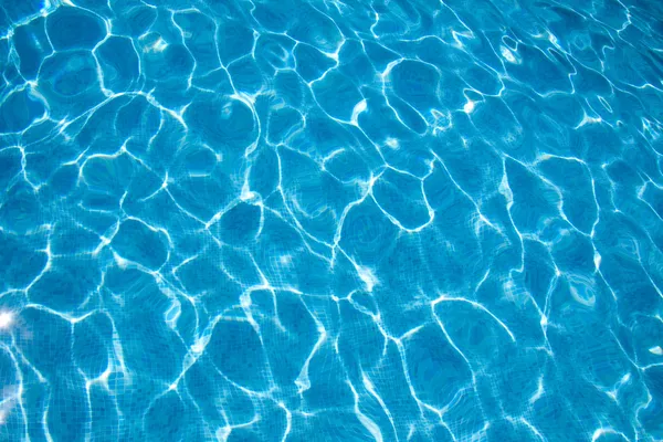 Tekstur air kolam biru — Stok Foto