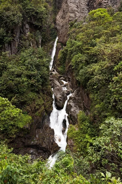 Pailon Del Diablo Waterfall Vertical