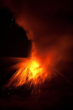Tungurahua Erupting clipart