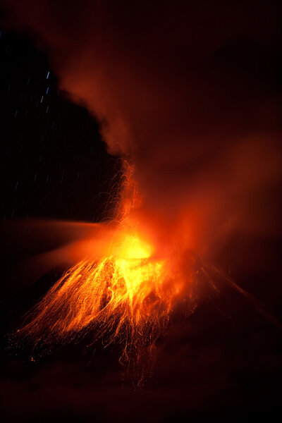 Tungurahua Erupting