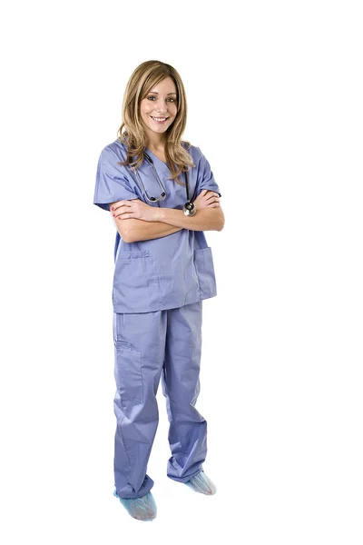 Bella giovane infermiera — Foto Stock
