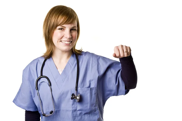 Boş bir tabela holding doktor — Stok fotoğraf