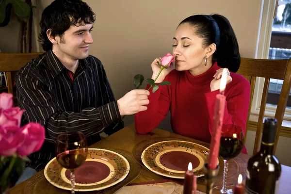 stock image Couple having a romantic  dinner