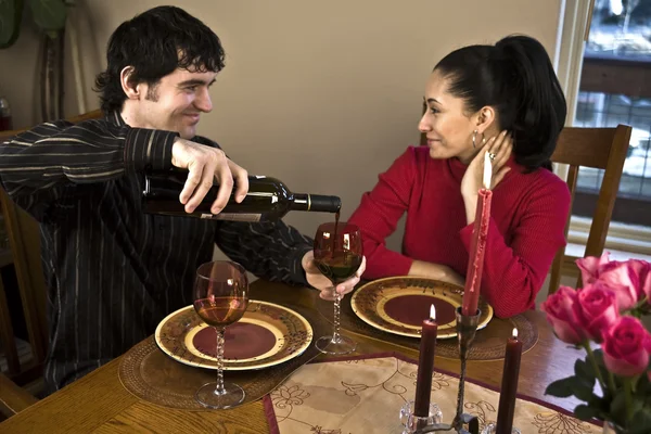 stock image Couple having a Romantic dinner