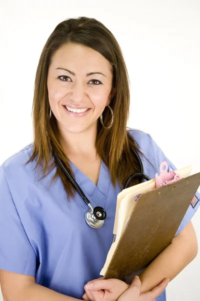 Mooie jonge verpleegster — Stockfoto