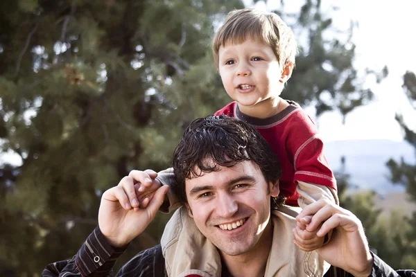 Retrato de pai e filho Fotografias De Stock Royalty-Free