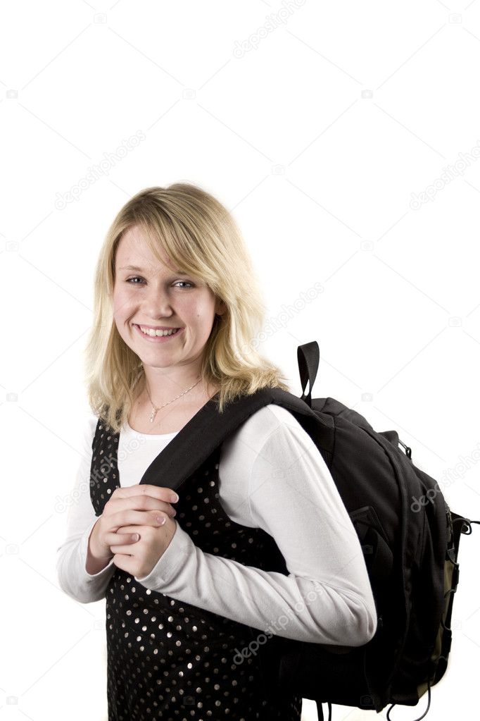 Young girl student