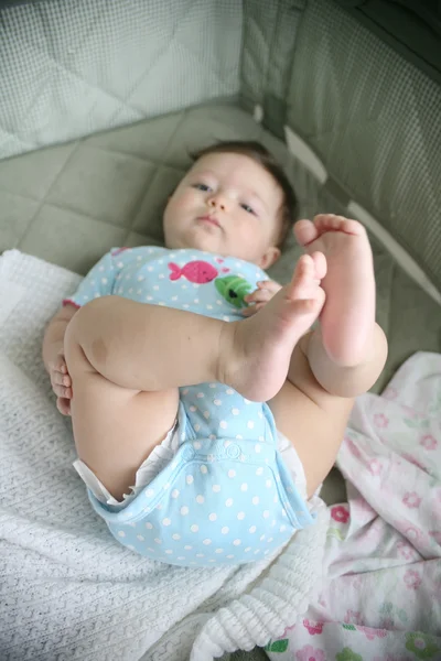 Beautiful young baby girl portrait — Stock Photo, Image